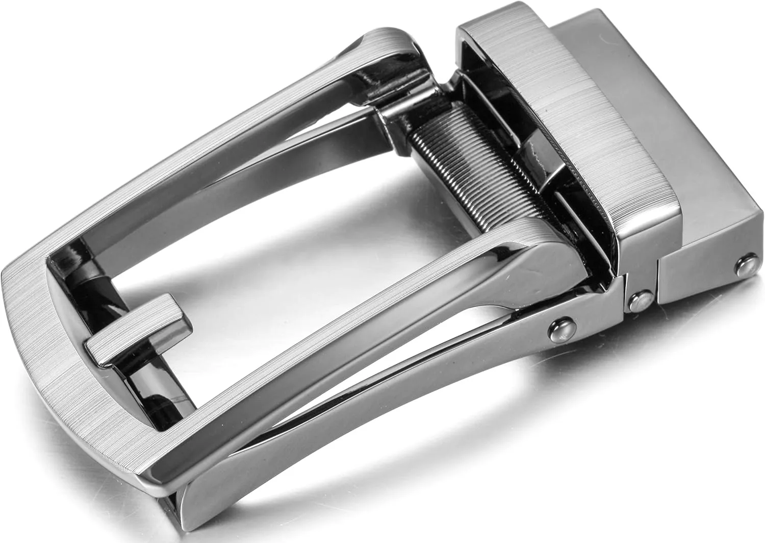 Marino Avenue Mens Genuine Leather Ratchet Dress Belt with Open Linxx Buckle