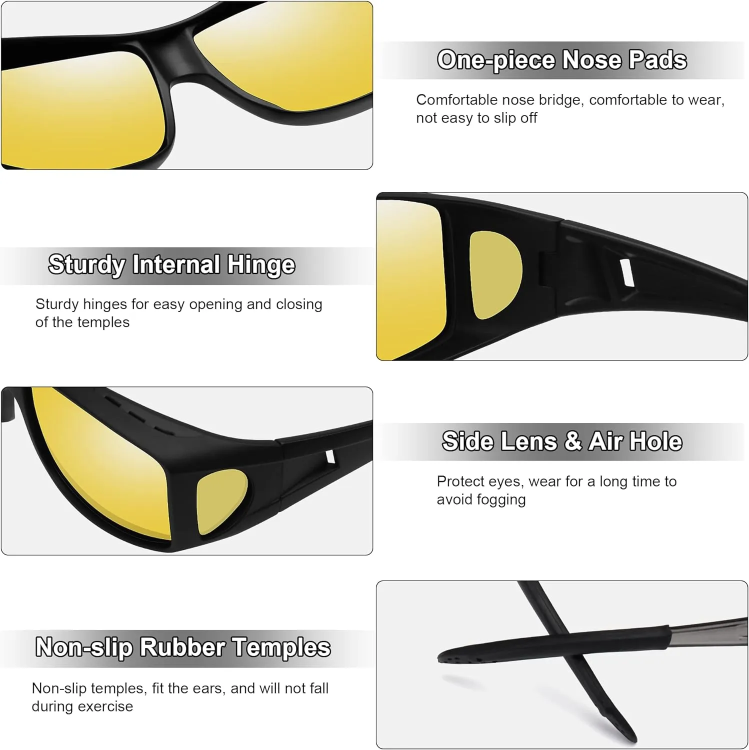 MEETSUN Fit Over Glasses Sunglasses for Men Women,Wrap Around Sunglasses Polarized UV400 Protection