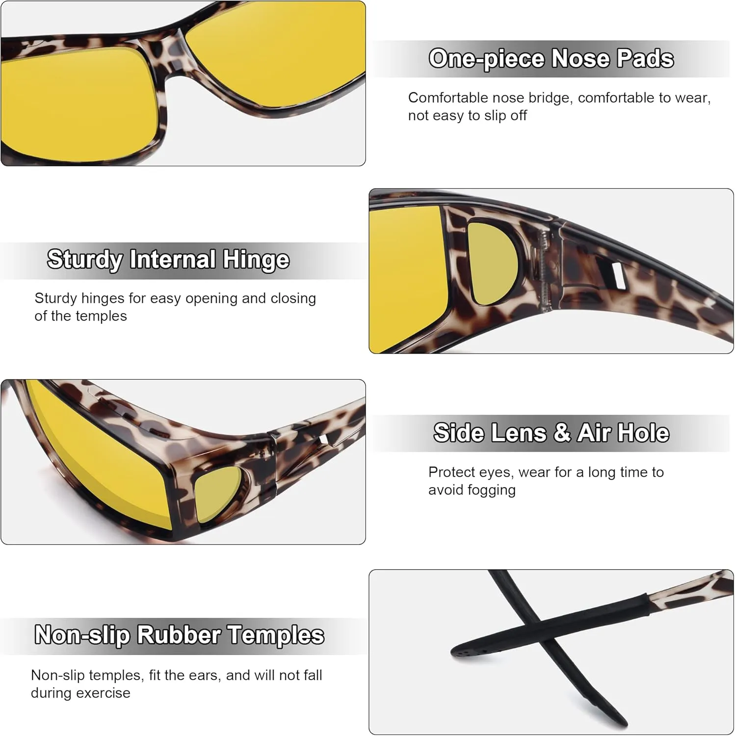 MEETSUN Fit Over Glasses Sunglasses for Men Women,Wrap Around Sunglasses Polarized UV400 Protection