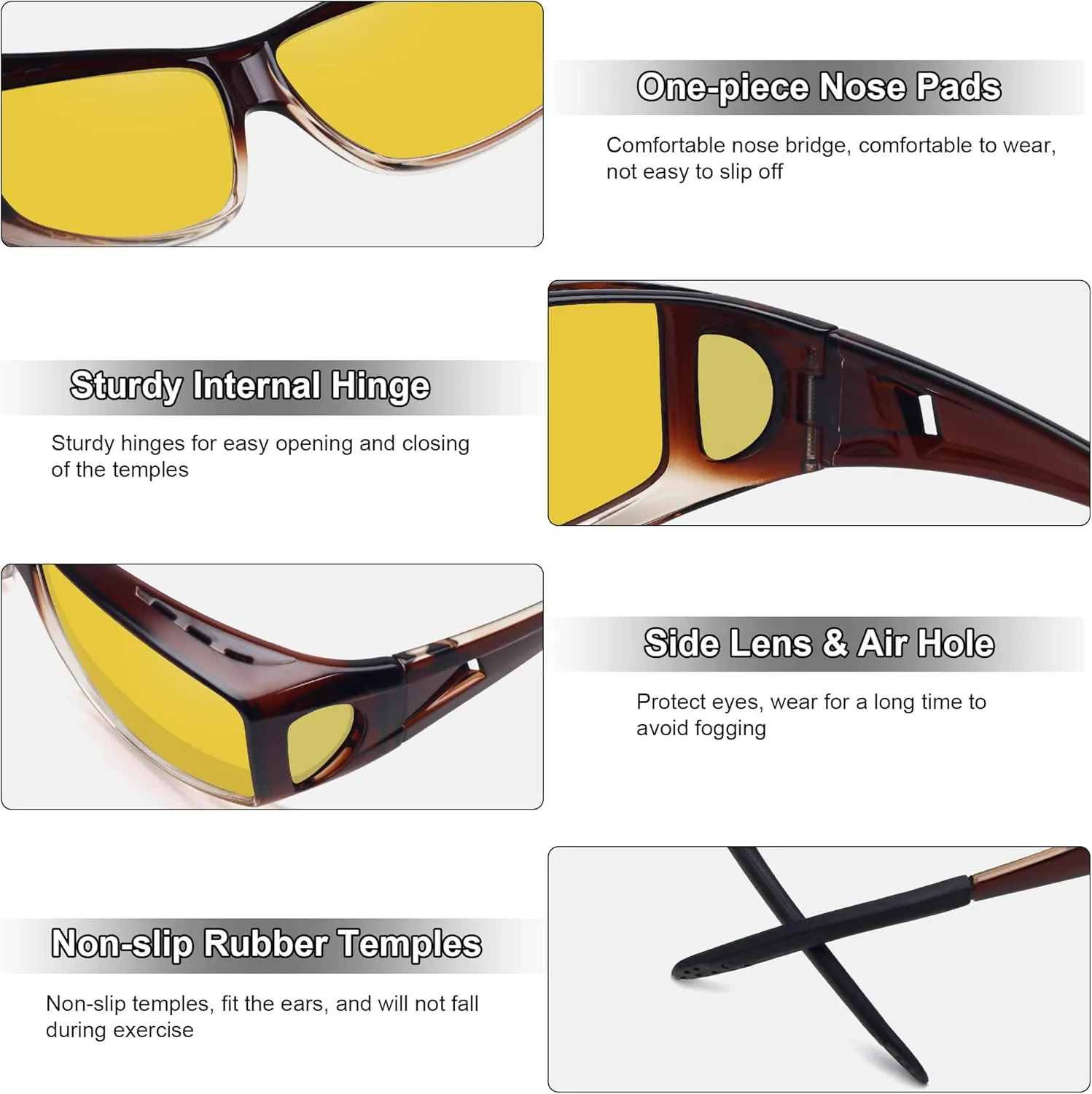 MEETSUN Fit Over Glasses Sunglasses for Men Women,Wrap Around Sunglasses Polarized UV400 Protection