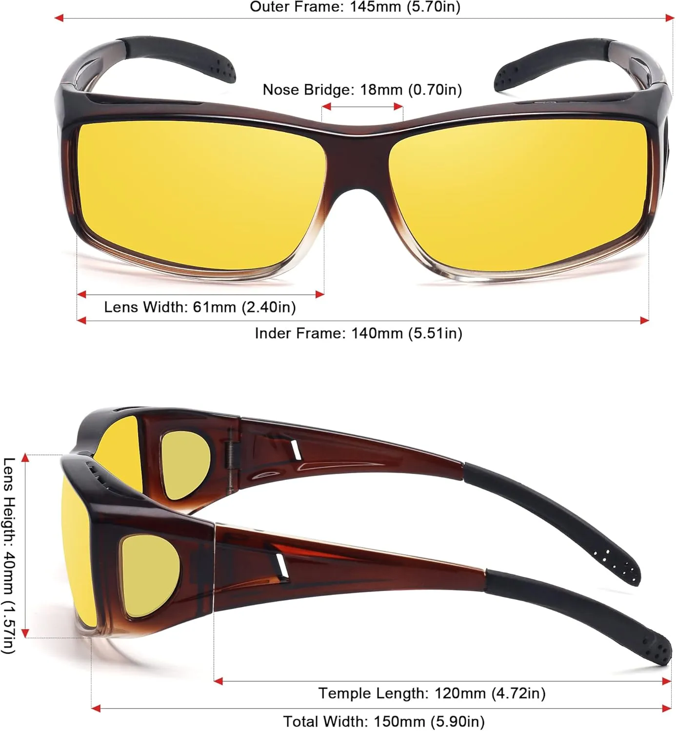 MEETSUN Fit Over Glasses Sunglasses for Men Women,Wrap Around Sunglasses Polarized UV400 Protection