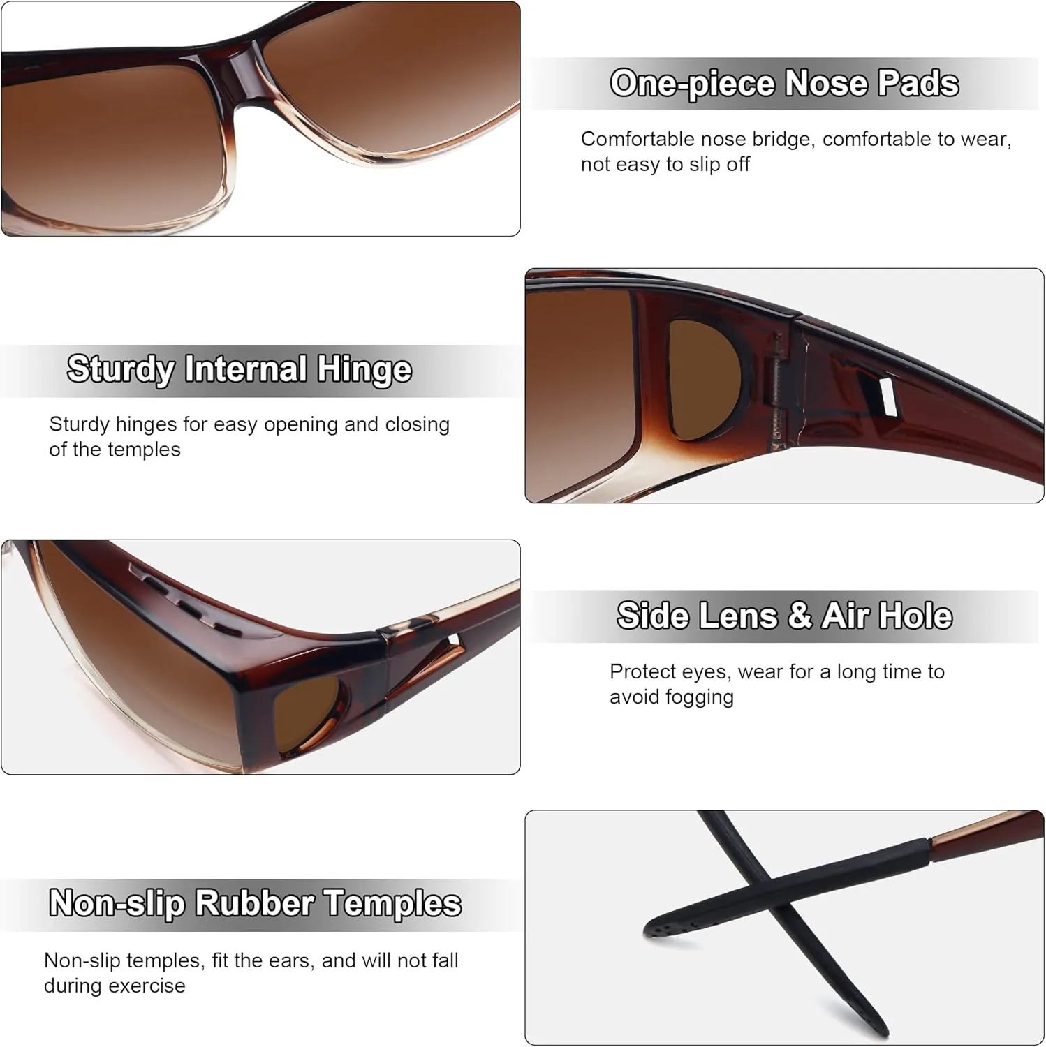 MEETSUN Fit Over Glasses Sunglasses for Men Women,Wrap Around Sunglasses Polarized UV400 Protection