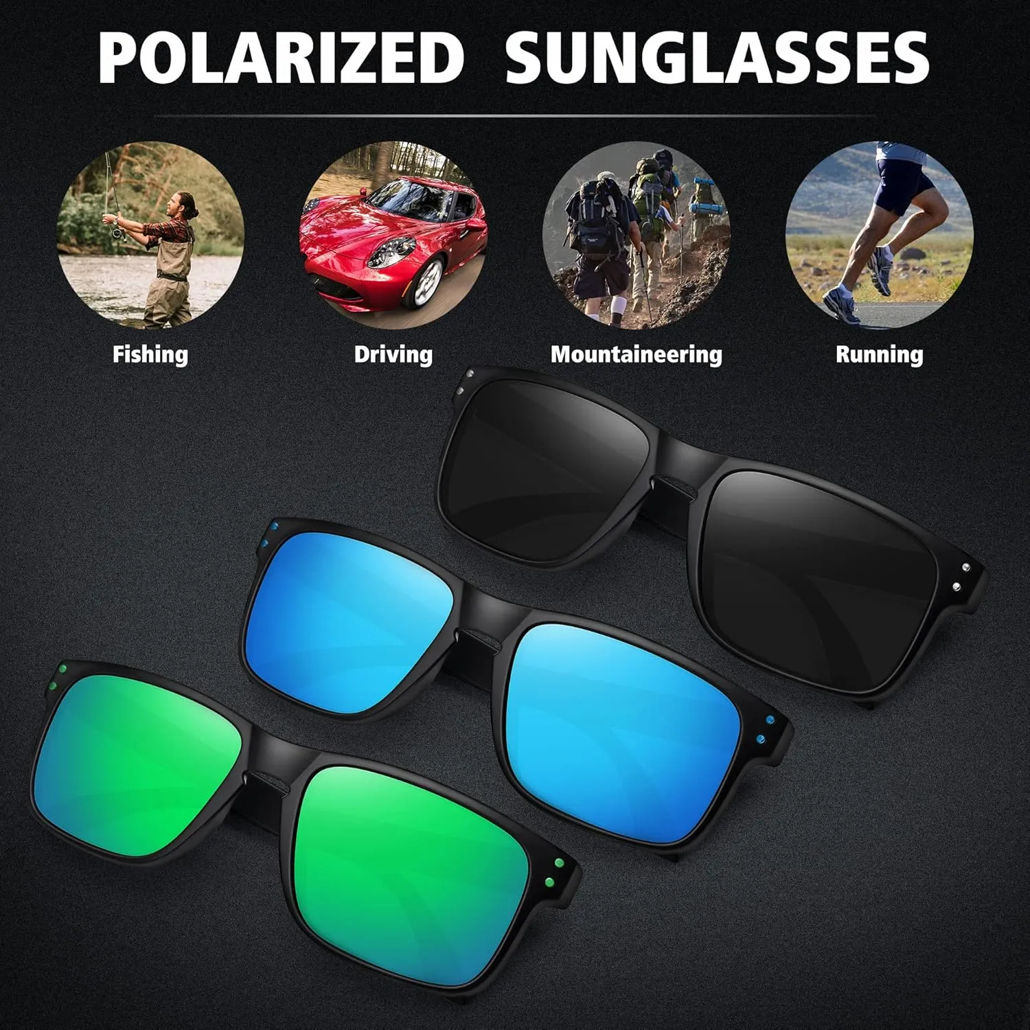 MEETSUN Polarized Sunglasses for Men Women Sports Driving Fishing Glasses UV400 Protection