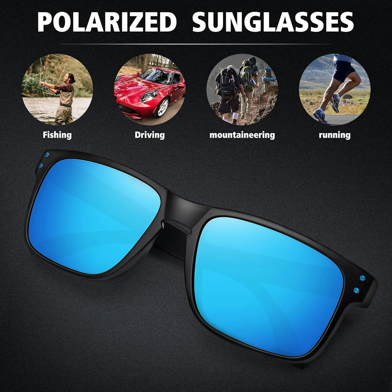 MEETSUN Polarized Sunglasses for Men Women Sports Driving Fishing Glasses UV400 Protection