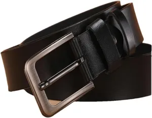 Men Belts Casual Plus Size Men Belts Genuine Leather Large Pin Buckle Male Belts Waist For Mens