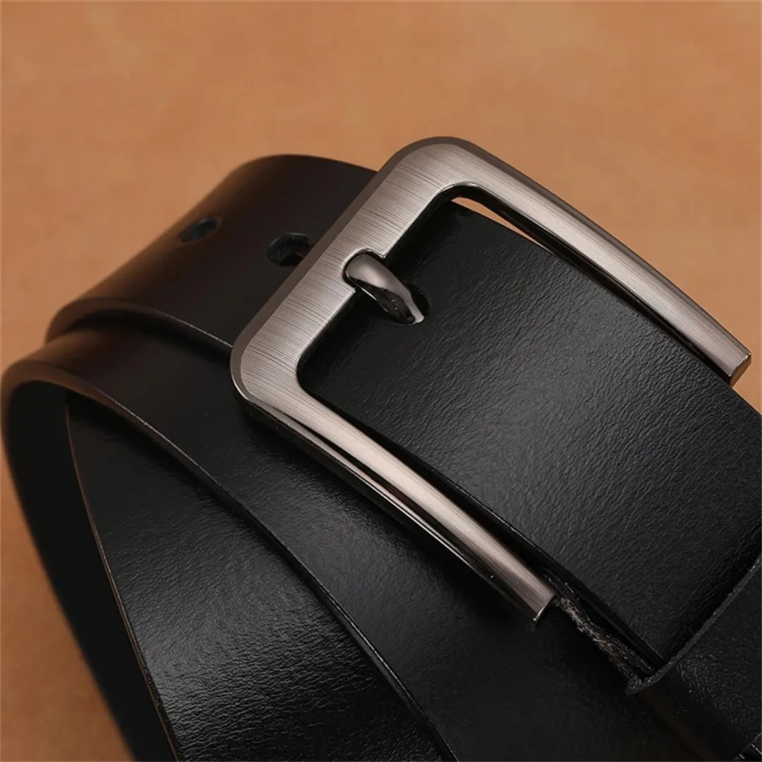 Men Belts Casual Plus Size Men Belts Genuine Leather Large Pin Buckle Male Belts Waist For Mens