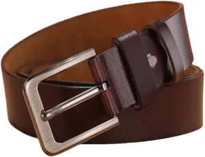 Men Belts Casual Plus Size Men Belts Genuine Leather Large Pin Buckle Male Belts Waist For Mens