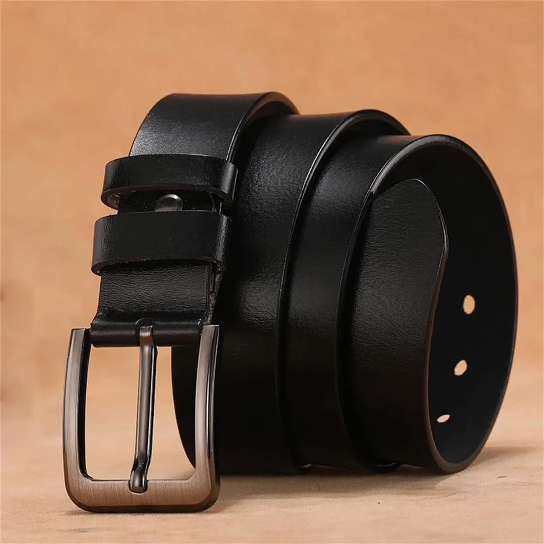 Men Belts Casual Plus Size Men Belts Genuine Leather Large Pin Buckle Male Belts Waist For Mens