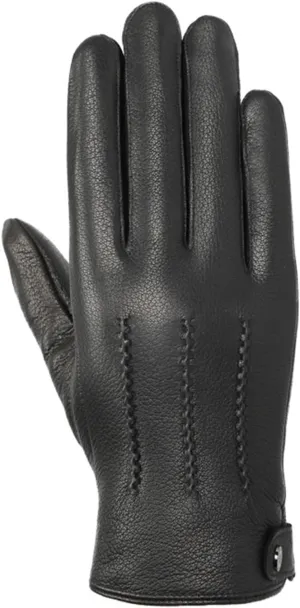 Men's Gloves Leather Gloves Winter Warm Padded Thickened Driving Simple Gloves Winter Warm Gloves