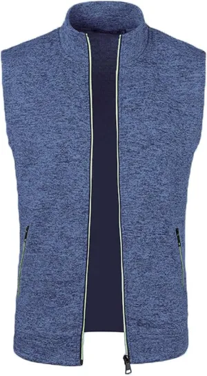 Men's Golf Vest Lightweight Softshell Vest Outerwear Sleeveless Full Zip Jacket Hiking Running Causal Vest Coat