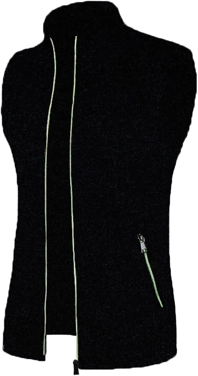 Men's Golf Vest Lightweight Softshell Vest Outerwear Sleeveless Full Zip Jacket Hiking Running Causal Vest Coat