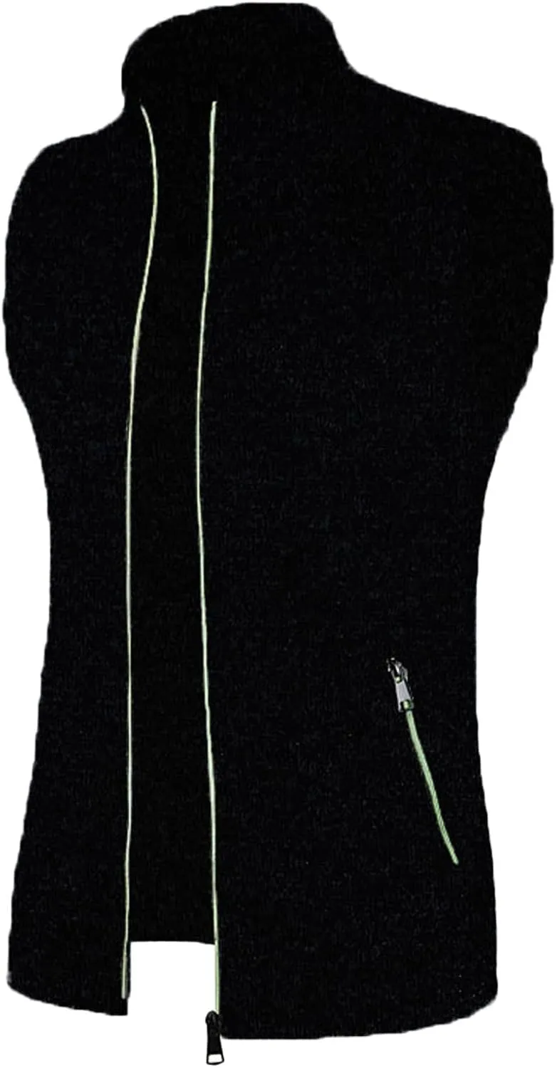 Men's Golf Vest Lightweight Softshell Vest Outerwear Sleeveless Full Zip Jacket Hiking Running Causal Vest Coat