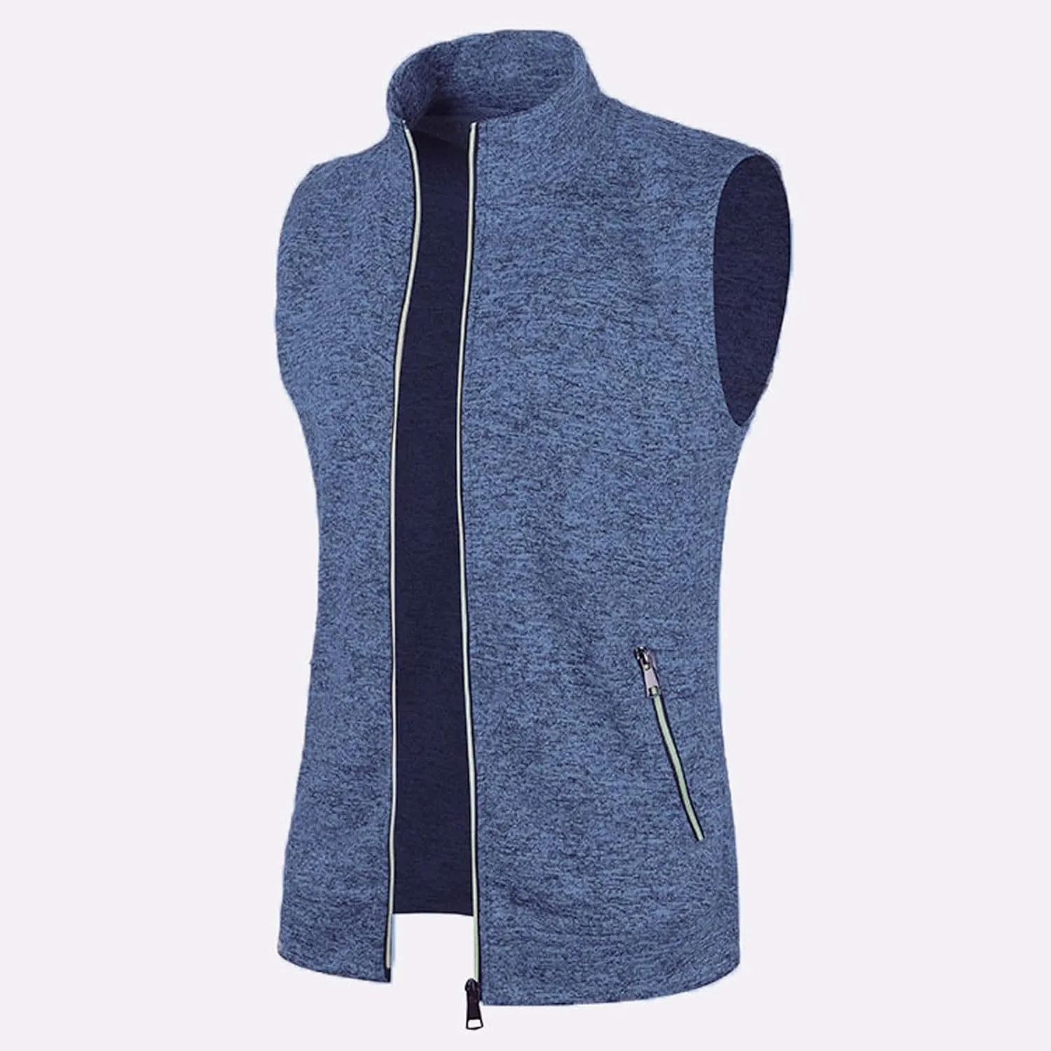 Men's Golf Vest Lightweight Softshell Vest Outerwear Sleeveless Full Zip Jacket Hiking Running Causal Vest Coat