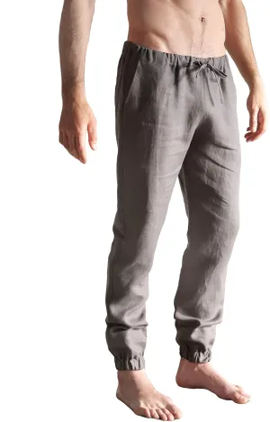 Mens Linen Pants Casual Summer Pants for Men Elegant and Comfy Navy Trousers Gift for him Natural Linen Clothing