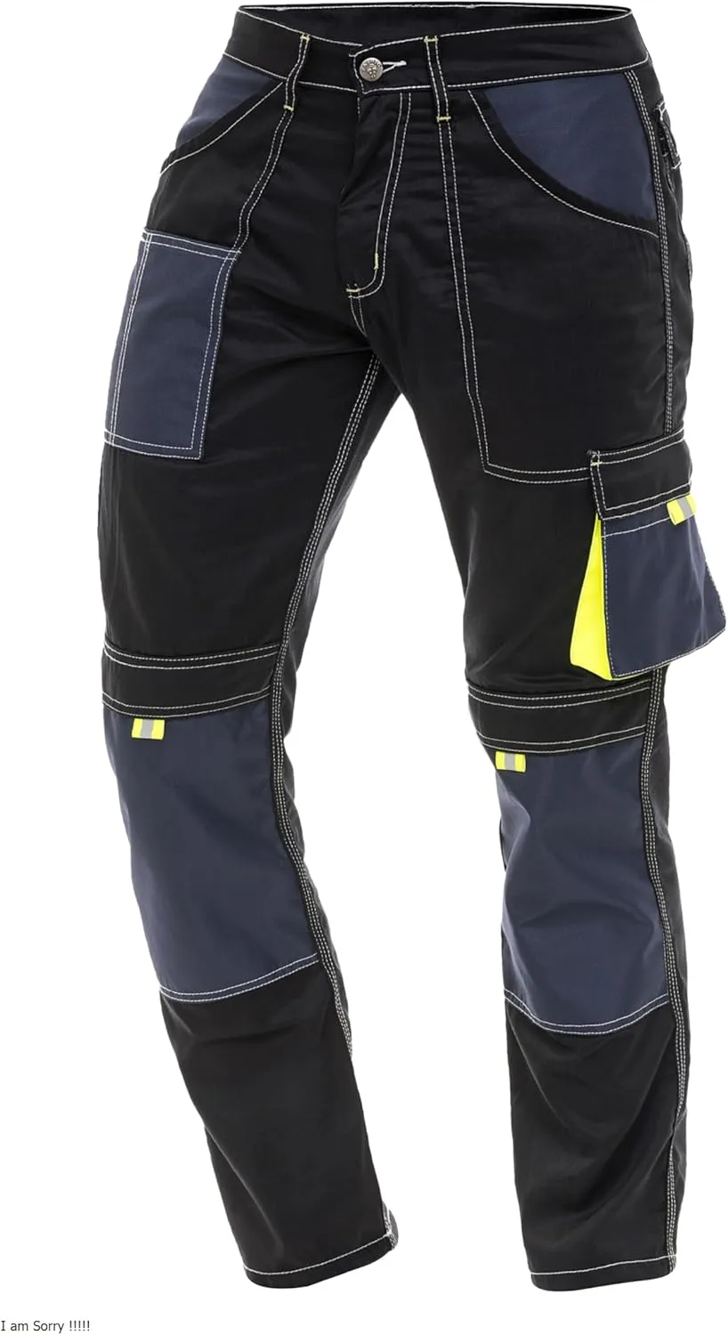 Men's Painter Pants Carpenter Tactical Field Pants Cargo Trousers with Cordura Reinforced Knees Pads & Utility Pockets