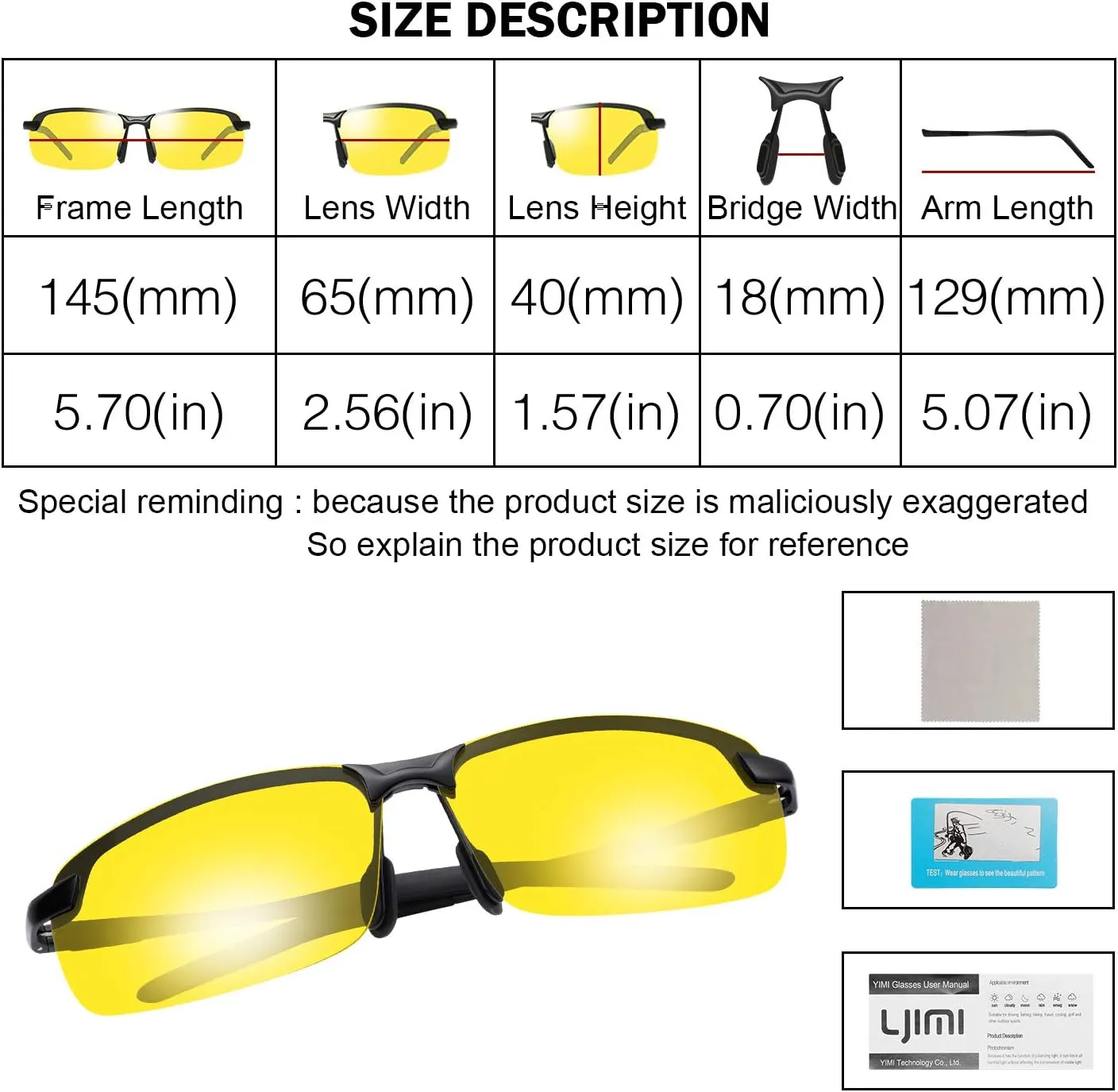 Men's Photochromic Polarized Sunglasses Al-Mg Metal Frame Sports Driving Glasses UV400 Protection Anti Glare Eyewear