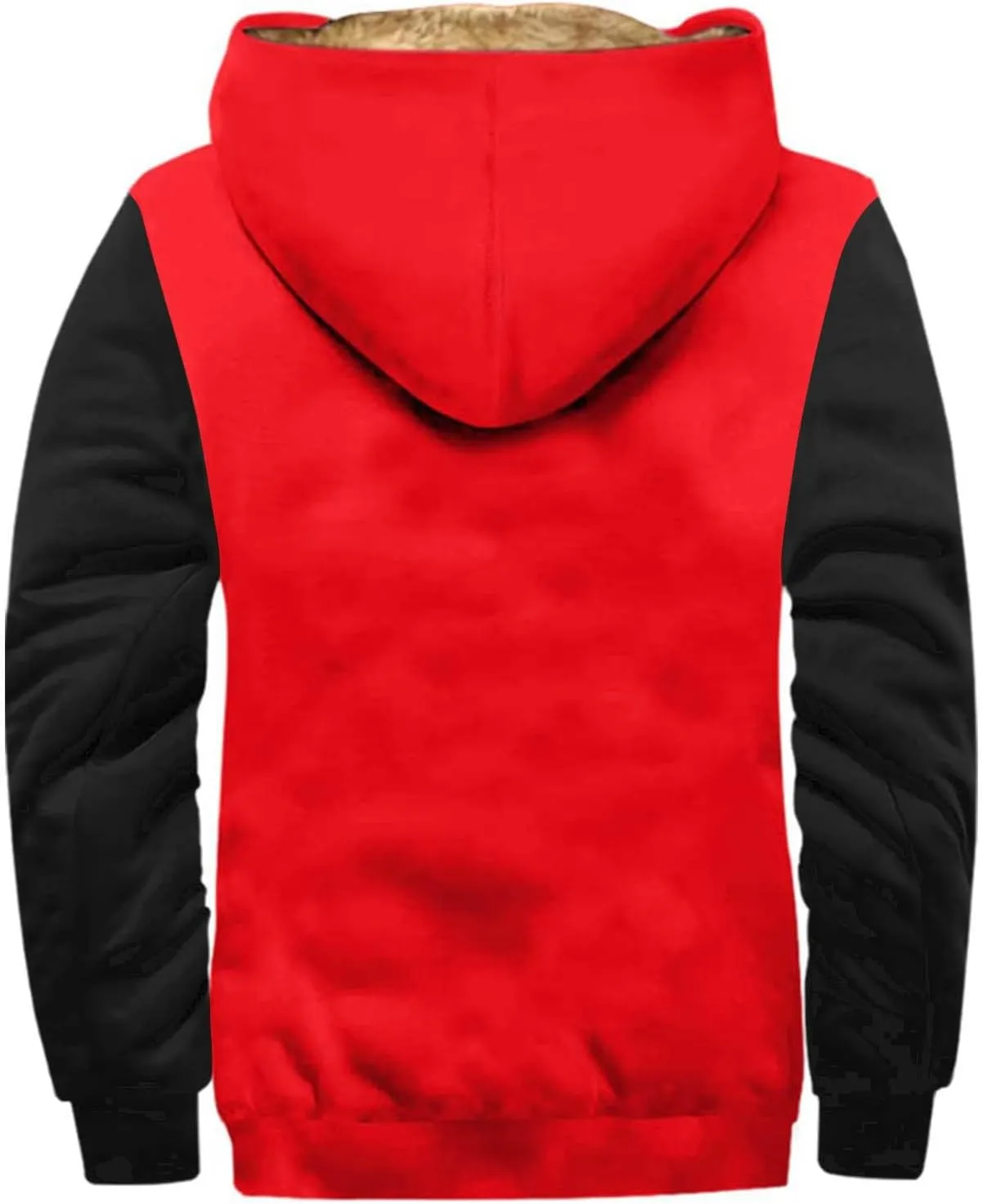 Mens Vintage Fleece Jacket Sherpa Lined Winter Coats Faux Puffer Jacket Quilted Down Casual Hoodies Plus Size
