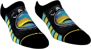 MERGE4 Slidertown The Lane Blue Sky No Show Socks for Men and Women Local Surf Ankle Socks