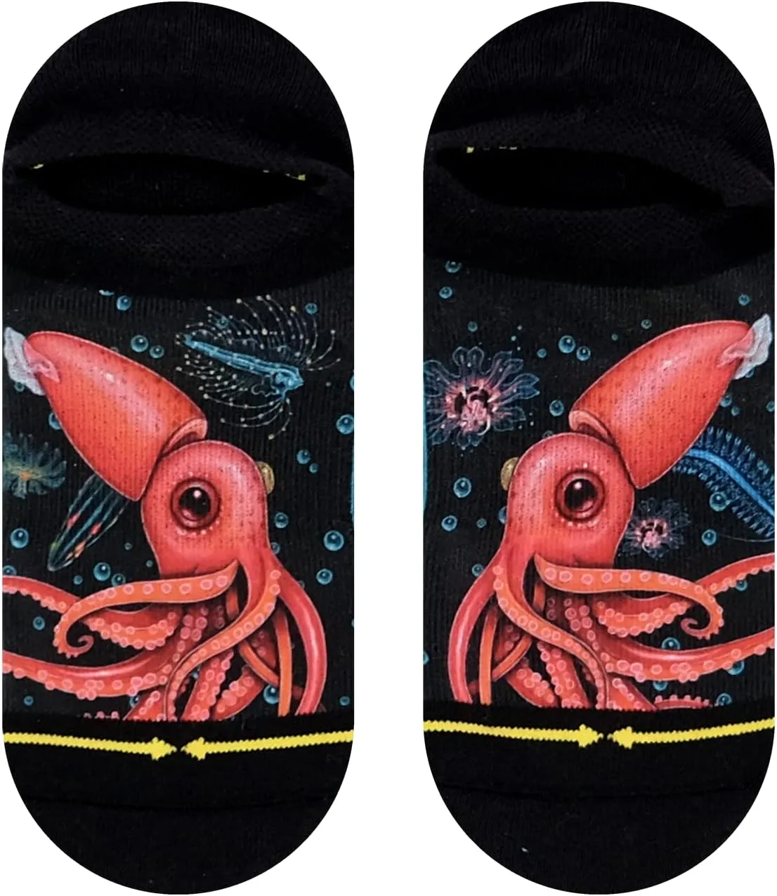 MERGE4 Umijoo Strawberry Squid No Show Socks for Men and Women