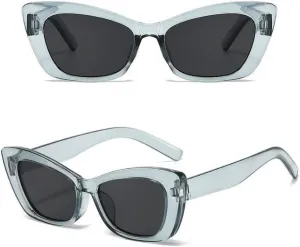 New 2025 Cat Eye Shape Sunglasses Women Female Glasses Vintage Retro Sun Glasses for Men,GRAY