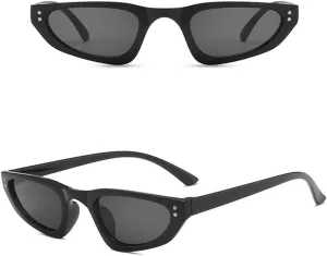 New 2025 Vintage Retro Women'S Sun Glasses Small Frame Cat Eye Shape Sunglasses For Women Sunglasses Female,Black Gray