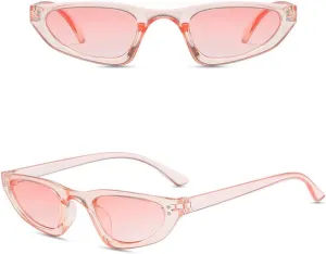 New 2025 Vintage Retro Women'S Sun Glasses Small Frame Cat Eye Shape Sunglasses For Women Sunglasses Female,Pink Pink