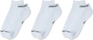 Nike Air Jordan Everyday No-Show Socks (3 Pairs) White/Black Men 6-8, Women 6-10