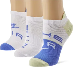 Nike Air Women`s Everyday Plus Lightweight Training No Show Socks 3 Pack (White(DA4226-903)/Multi, Medium)