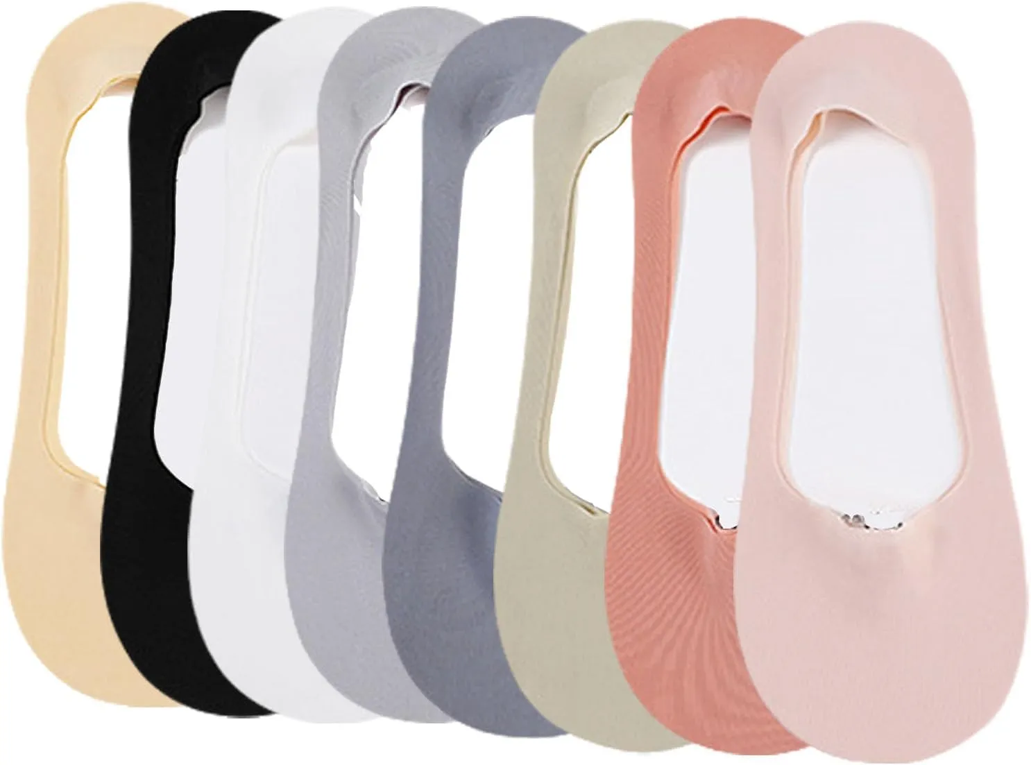 No Show Socks for Women, Ultra Thin Liner Socks Non Slip Seamless