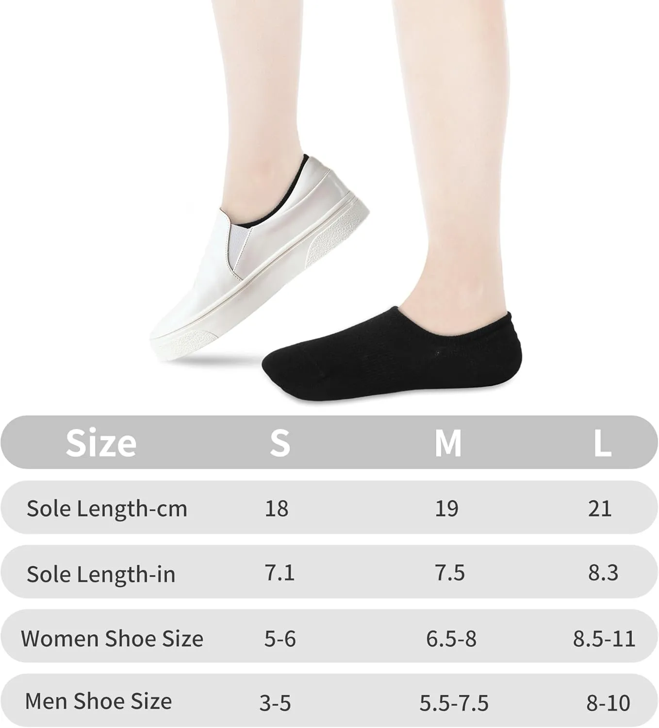 No Show Socks for Womens,Low Cut Ankle Socks,Non Slip Flat Boat Invisible Liner Socks