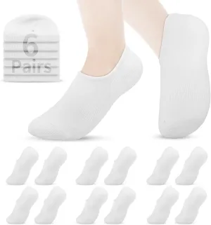 No Show Socks for Womens,Low Cut Ankle Socks,Non Slip Flat Boat Invisible Liner Socks