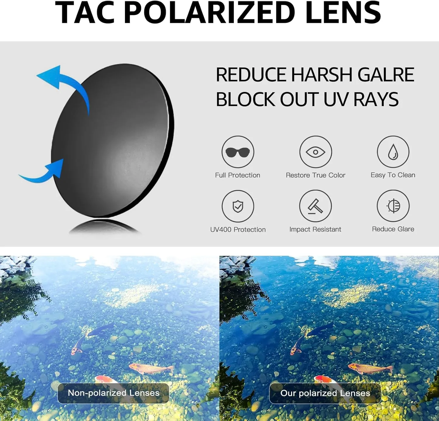 Oversized Cat Eyes Sunglasses for Women Polarized & UV Protection, Trendy Large/Big Cateye Sunnies IF1627