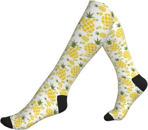 Pineapple.. Print Circulation Compression Socks For Plantar Fasciitis Edema And Post Surgery