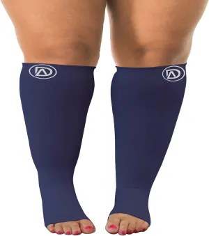 Plus Sized Compression Toeless Socks, 4XL