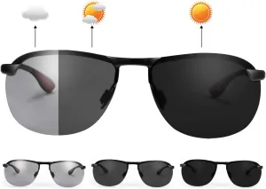 Polarized Photochromic Driving z87 Sunglasses for Men Day Night Safety Glasses