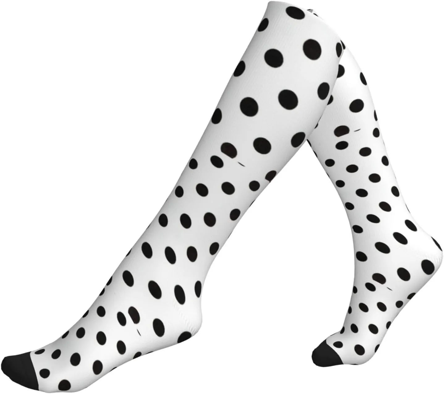 polka dot Print Circulation Compression Socks For Plantar Fasciitis Edema And Post Surgery