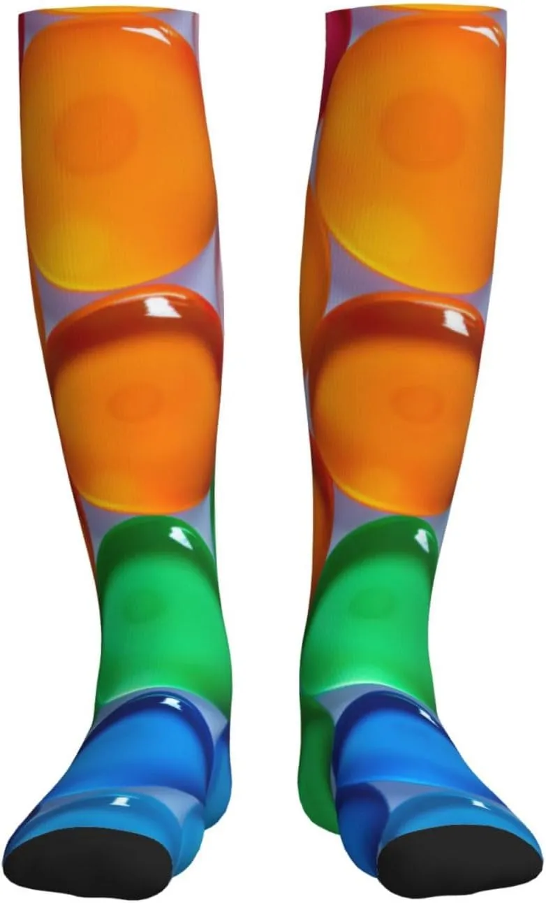 polka dot Print Circulation Compression Socks For Plantar Fasciitis Edema And Post Surgery