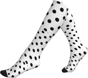 polka dot Print Circulation Compression Socks For Plantar Fasciitis Edema And Post Surgery
