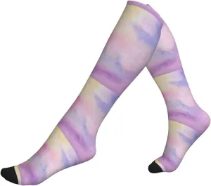 Rainbow. Print Circulation Compression Socks For Plantar Fasciitis Edema And Post Surgery