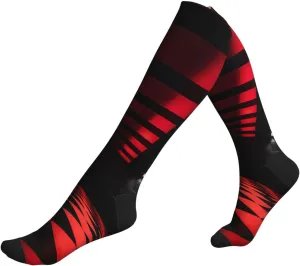 Red and black plaid Print Circulation Compression Socks For Plantar Fasciitis Edema And Post Surgery