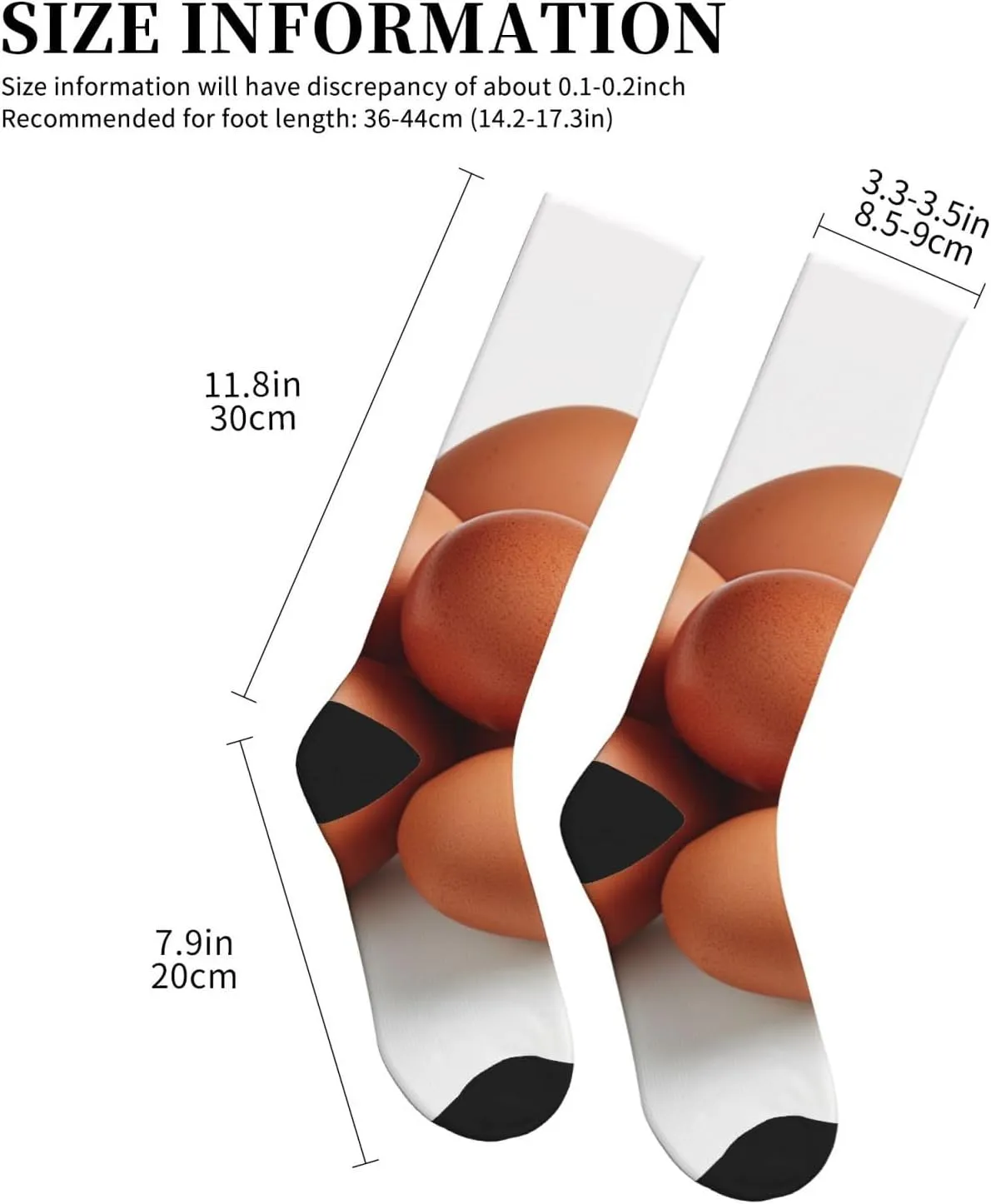 red eggs Print Circulation Compression Socks For Plantar Fasciitis Edema And Post Surgery