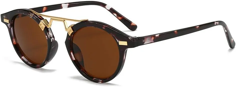 Retro Round Sunglasses For Women Men Fashion Vintage Sun Glasses Outdoors Trending Shades UV400 Eyeglasses