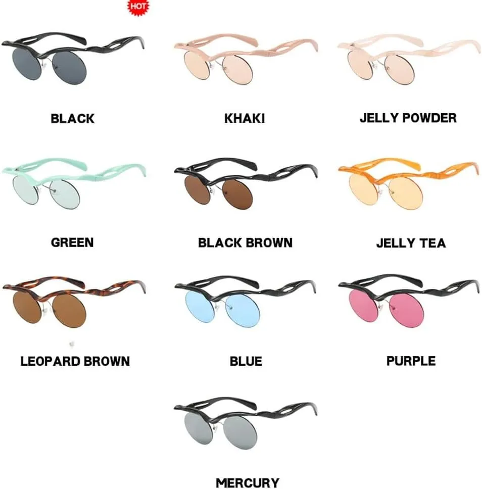 Retro Round Sunglasses Women Men Stylish Small Frame Sun Glasses Fashion Vintage Shades UV400 Eyeglasses