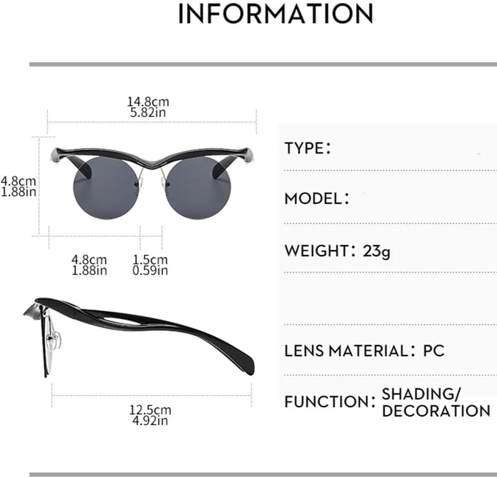 Retro Round Sunglasses Women Men Stylish Small Frame Sun Glasses Fashion Vintage Shades UV400 Eyeglasses