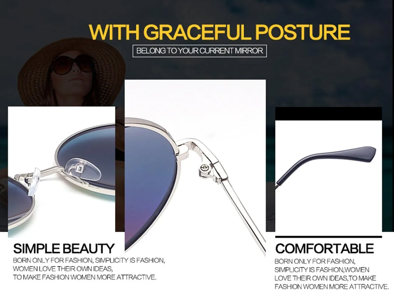 Round Sunglasses for Women Men Classic Oversized Circle Mirrored Hippie Hipster Polarized Sunglasses Metal Frame