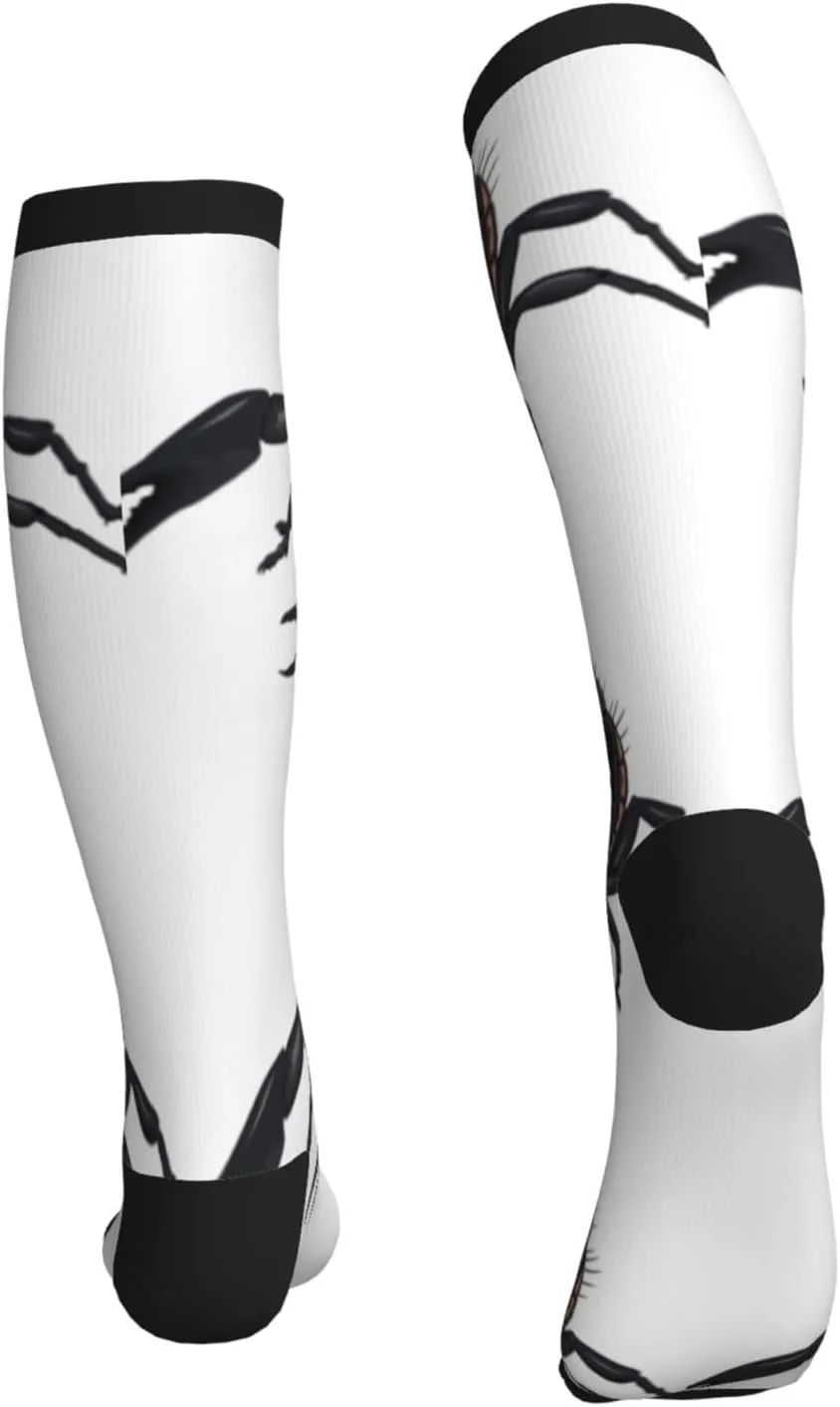 Scorpion Print Circulation Compression Socks For Plantar Fasciitis Edema And Post Surgery