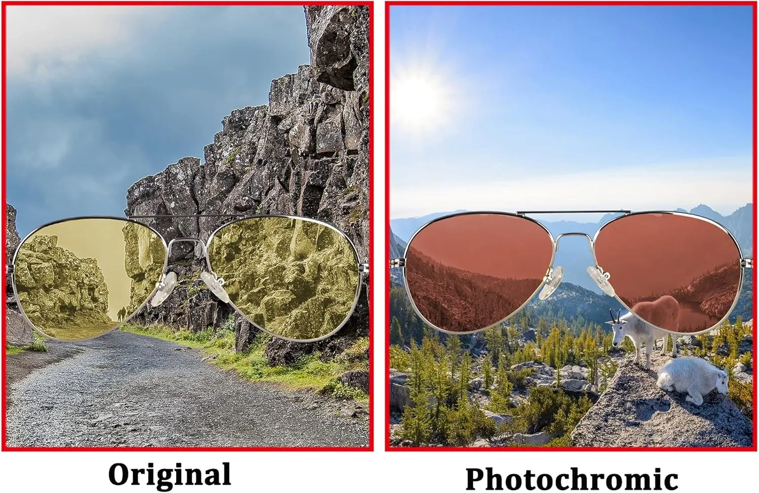 SHINU Polarized Photochromic Fishing Sunglasses Night Vision Blue Light Blocking Glasses-6100/148