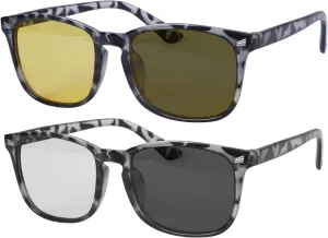 SHINU Polarized Photochromic Grey Sunglasses Driving Night Vision Blue Light Blocking Anti-glare Glasses-8068