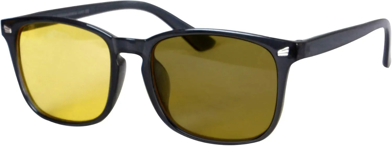 SHINU Polarized Photochromic Grey Sunglasses Driving Night Vision Blue Light Blocking Anti-glare Glasses-8068