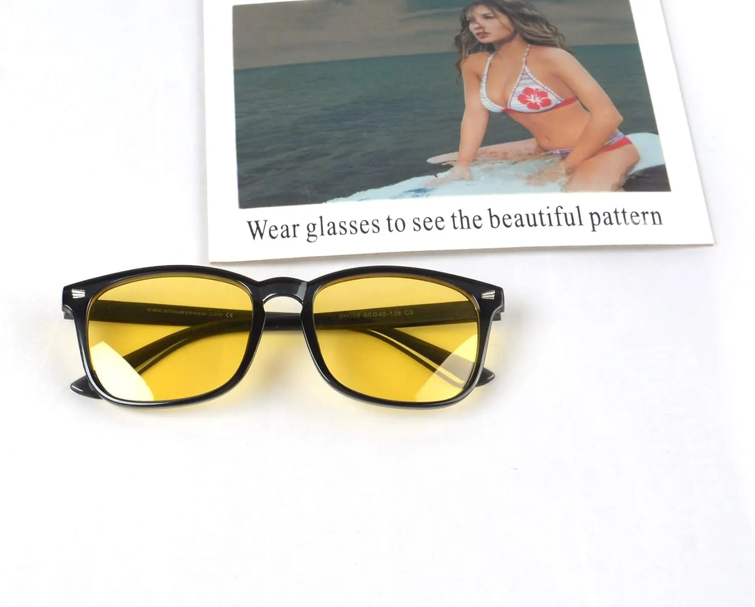 SHINU Polarized Photochromic Grey Sunglasses Driving Night Vision Blue Light Blocking Anti-glare Glasses-8068